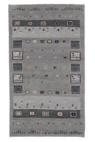 Gabbeh Indisch Fine Teppich 90X160 Dunkelgrau/Schwarz Wolle, Indien Carpetvista
