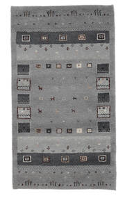 Gabbeh Indo Fine Rug 90X160 Dark Grey/Black Wool, India Carpetvista