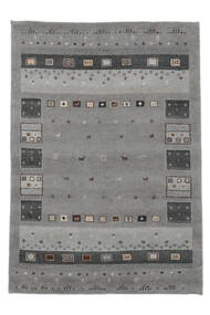 160X230 絨毯 ギャッベ インド Fine モダン ダークグレー/ブラック (ウール, インド) Carpetvista