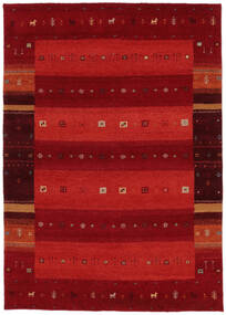 Tapete Gabbeh Indo Fine 160X230 Vermelho Escuro/Preto (Lã, Índia)
