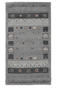  Gabbeh Indo Fine Tapete 90X160 Lã Cinza Escuro/Preto Pequeno Carpetvista