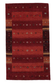 90X160 Gabbeh Indisk Fine Teppe Moderne Svart/Mørk Rød (Ull, India) Carpetvista