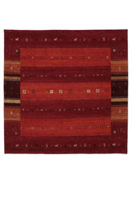 200X200 Gabbeh Indo Fine Rug Modern Square Dark Red/Black (Wool, India) Carpetvista