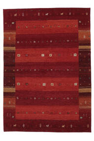 160X230 Alfombra Gabbeh Indo Fine Moderna Rojo Oscuro/Negro (Lana, India) Carpetvista