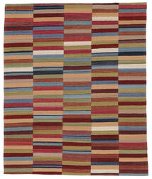 Kilim Modern Rug 244X293 Brown/Dark Red Wool, Afghanistan Carpetvista