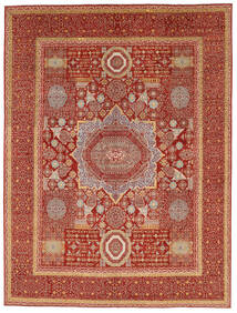 絨毯 Mamluk 283X380 ダークレッド/茶色 大きな (ウール, アフガニスタン)
