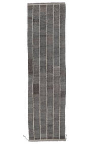 絨毯 キリム Ariana Trend 80X296 廊下 カーペット ダークグレー/ブラック (ウール, アフガニスタン)