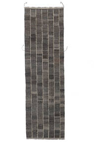 90X228 絨毯 キリム Ariana Trend モダン 廊下 カーペット ブラック/茶色 (ウール, アフガニスタン) Carpetvista