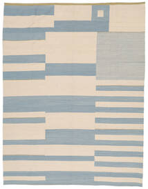  Kilim Moderne Tapis 259X337 De Laine Beige/Bleu Grand Carpetvista