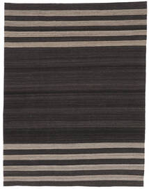 絨毯 キリム Ariana 220X278 ブラック/茶色 (ウール, アフガニスタン)