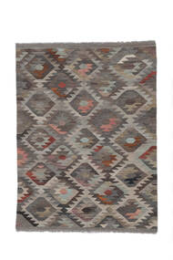 絨毯 キリム Ariana Trend 196X214 正方形 茶色/ブラック (ウール, アフガニスタン)