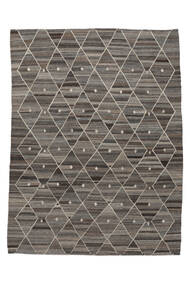 絨毯 キリム Ariana 262X340 茶色/ブラック 大きな (ウール, アフガニスタン)