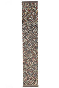  Kilim Ariana Trend Rug 86X477 Wool Brown/Black Small Carpetvista