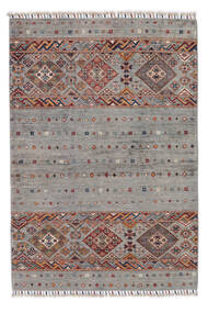 絨毯 Shabargan 103X152 茶色/ダークグレー (ウール, アフガニスタン)