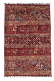 102X151 Tapis Shabargan Moderne Rouge Foncé/Marron (Laine, Afghanistan) Carpetvista