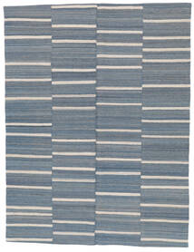 170X240 Kelim Moderne Vloerkleed Modern Donkerblauw/Lichtgrijs (Wol, Afghanistan) Carpetvista