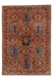Tappeto Shabargan 165X236 Rosso Scuro/Marrone (Lana, Afghanistan)