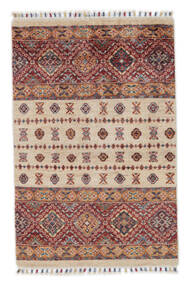81X123 Shabargan Teppich Moderner Dunkelrot/Orange (Wolle, Afghanistan) Carpetvista