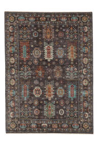 Shabargan Rug 176X240 Black/Brown Wool, Afghanistan Carpetvista