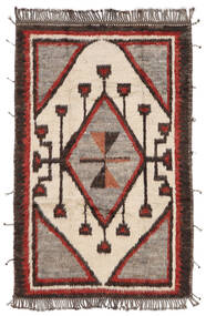  Moroccan Berber - Afghanistan 195X314 ウール 絨毯 ブラック/ダークレッド Carpetvista