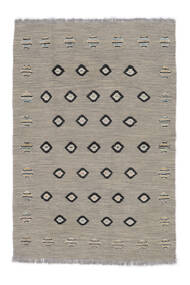 104X150 Tapete Kilim Nimbaft Moderno Cinza Escuro/Castanho (Lã, Afeganistão) Carpetvista