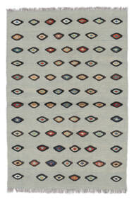 絨毯 キリム Nimbaft 102X155 グリーン/グレー (ウール, アフガニスタン)