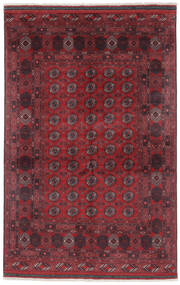 Classic Afghan Fine Rug 138X217 Dark Red/Black Wool, Afghanistan Carpetvista