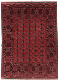 150X207 Alfombra Kunduz Oriental Rojo Oscuro/Negro (Lana, Afganistán) Carpetvista