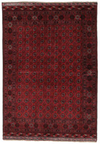 177X244 Kunduz Rug Oriental Black/Dark Red (Wool, Afghanistan) Carpetvista