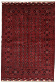 171X245 絨毯 オリエンタル Kunduz ブラック/ダークレッド (ウール, アフガニスタン) Carpetvista