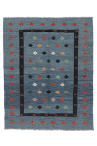 158X198 Kelim Nimbaft Vloerkleed Modern Donkerblauw/Zwart (Wol, Afghanistan) Carpetvista