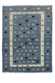 絨毯 キリム Nimbaft 158X203 ダークブルー/イエロー (ウール, アフガニスタン)