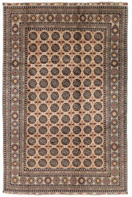  Orientalisk Kunduz Matta 195X289 Brun/Svart Ull, Afghanistan Carpetvista