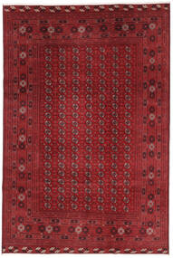 絨毯 オリエンタル Classic アフガン Fine 200X291 ダークレッド/ブラック (ウール, アフガニスタン)