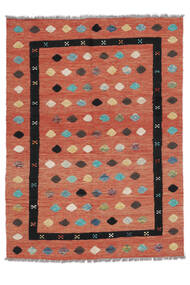 151X198 Kelim Nimbaft Teppich Moderner Rot/Dunkelrot (Wolle, Afghanistan) Carpetvista