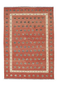 210X299 絨毯 キリム Nimbaft モダン ダークレッド/レッド (ウール, アフガニスタン) Carpetvista