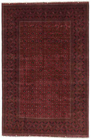 190X290 Kunduz Rug Oriental Black/Dark Red (Wool, Afghanistan) Carpetvista