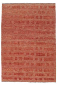 絨毯 キリム Nimbaft 208X298 ダークレッド/レッド (ウール, アフガニスタン)