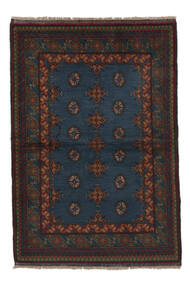 104X152 Afghan Fine Teppich Orientalischer Schwarz/Braun (Wolle, Afghanistan) Carpetvista