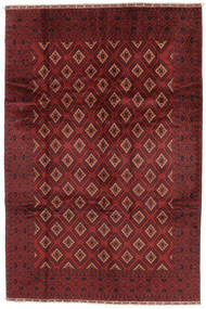 195X290 Tapete Oriental Kunduz Vermelho Escuro/Preto (Lã, Afeganistão) Carpetvista