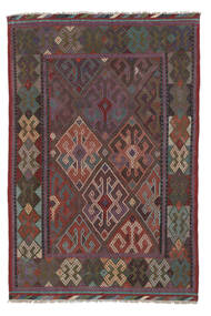  Oriental Kilim Golbarjasta Rug 117X176 Black/Dark Red Wool, Afghanistan Carpetvista