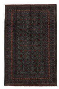  Afghan Fine Rug 198X300 Wool Black Carpetvista