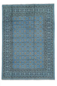 202X288 Tappeto Afghan Fine Orientale Blu Scuro/Nero (Lana, Afghanistan) Carpetvista