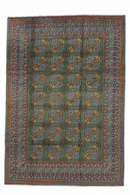 203X290 Afghan Fine Teppe Orientalsk Svart/Mørk Grønn (Ull, Afghanistan) Carpetvista
