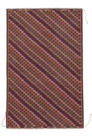 絨毯 キリム ゴルバリヤスタ 117X185 深紅色の/黒 (ウール, アフガニスタン)