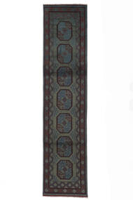Afghan Fine Rug 73X321 Runner
 Black Wool, Afghanistan Carpetvista