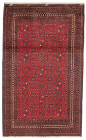 112X183 Dywan Orientalny Kunduz Ciemnoczerwony/Czarny (Wełna, Afganistan) Carpetvista