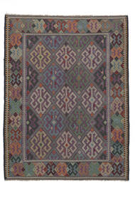 絨毯 キリム ゴルバリヤスタ 155X204 ブラック/ダークグレー (ウール, アフガニスタン)