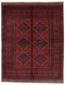  Oriental Kunduz Rug 152X180 Black/Dark Red Wool, Afghanistan Carpetvista