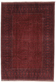 202X290 Kunduz Rug Oriental Black/Dark Red (Wool, Afghanistan) Carpetvista